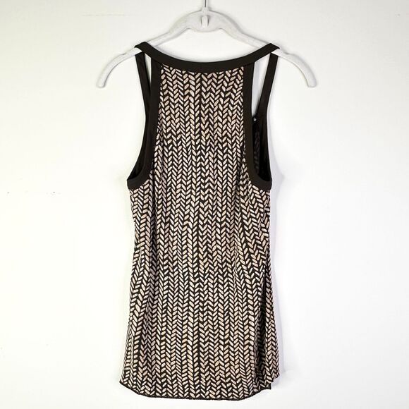 Ann Taylor Top Women S Brown Beige Halter Tank Sleeveless Boho Cottage Twee Y2K - Picture 2 of 7